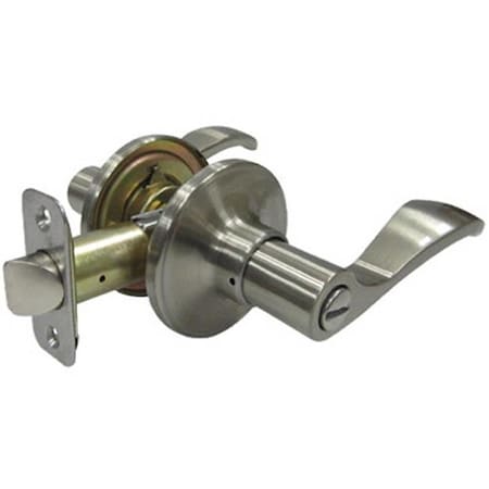 Taiwan Fu Hsing Industrial Taiwan Fu Hsing Industrial 221768 Tru-Guard Reversible Naples Privacy Lever Lockset; Satin Nickel 221768
